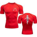 Men's "Elite Motion" Compression Shirt – Quick-Dry Graphic Athletic Tee for Gym & Fitness