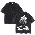 Official Bandai "Vegeta" Vintage Washed T-Shirt – Premium 100% Cotton Anime Streetwear