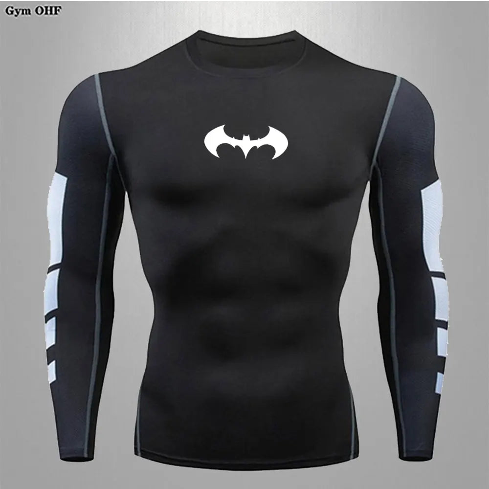 Men's "Elite Performance" Compression Long Sleeve – Premium Rash Guard for Gym, BJJ & Running