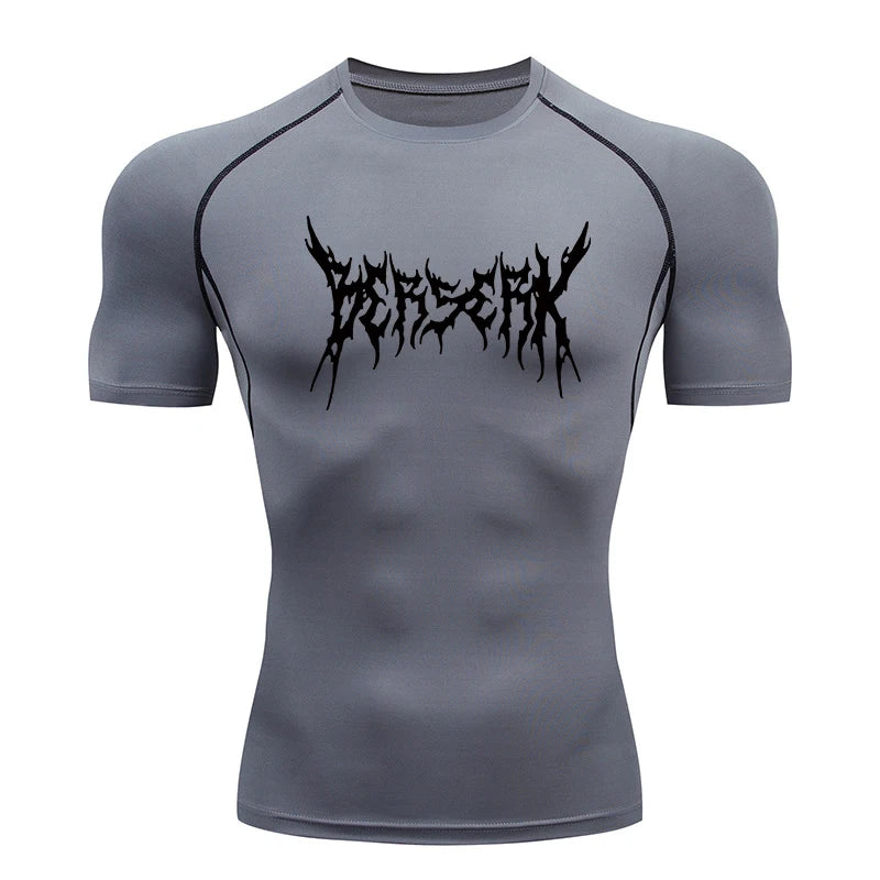 "LAMLKKY" Berserk "Guts" Compression Shirt – Premium Anime Gym Rash Guard