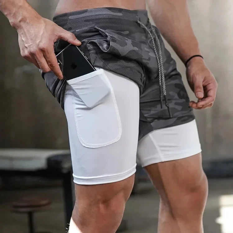 Official Hunter x Hunter 2-in-1 Performance Shorts – Premium Anime Gym Bilayer Shorts