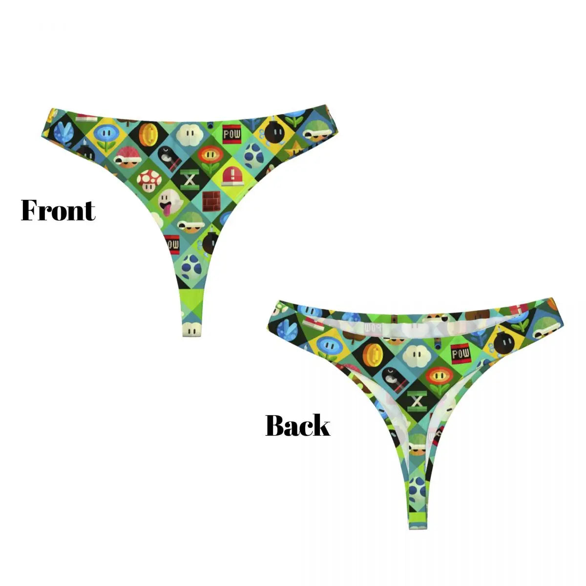 Official Super Mario Bros. Women's G-String – Premium Retro Gaming Novelty Thong