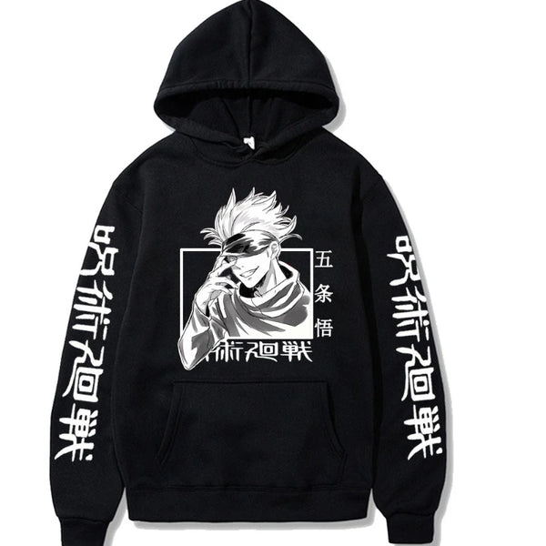 Official Satoru Gojo Jujutsu Kaisen Hoodie – Premium Warm Fleece Anime Sweatshirt