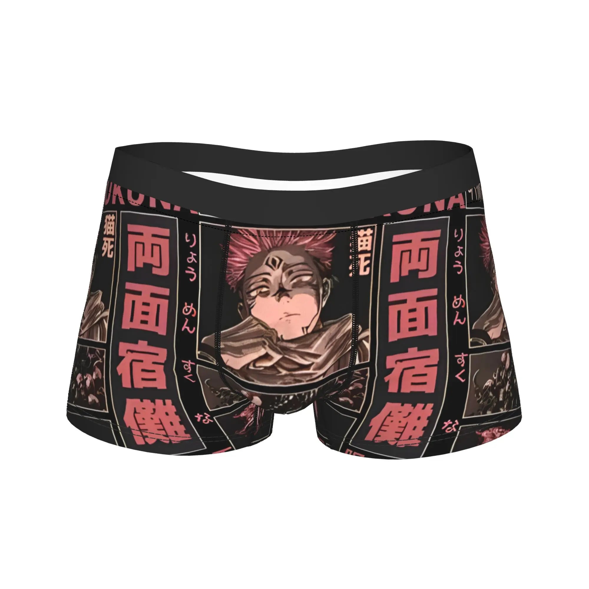 Official Ryomen Sukuna Jujutsu Kaisen Boxer Briefs – Premium "Sukuna's Mouth" Anime Underwear