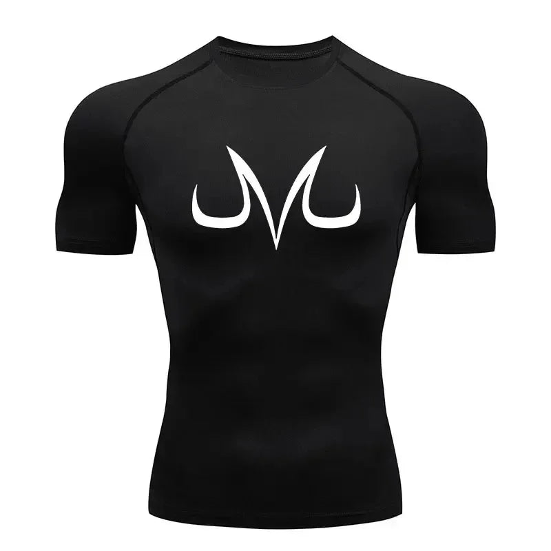 Men's "Anime Aesthetic" Compression Tee – Quick-Dry Summer Gym & Fitness Top