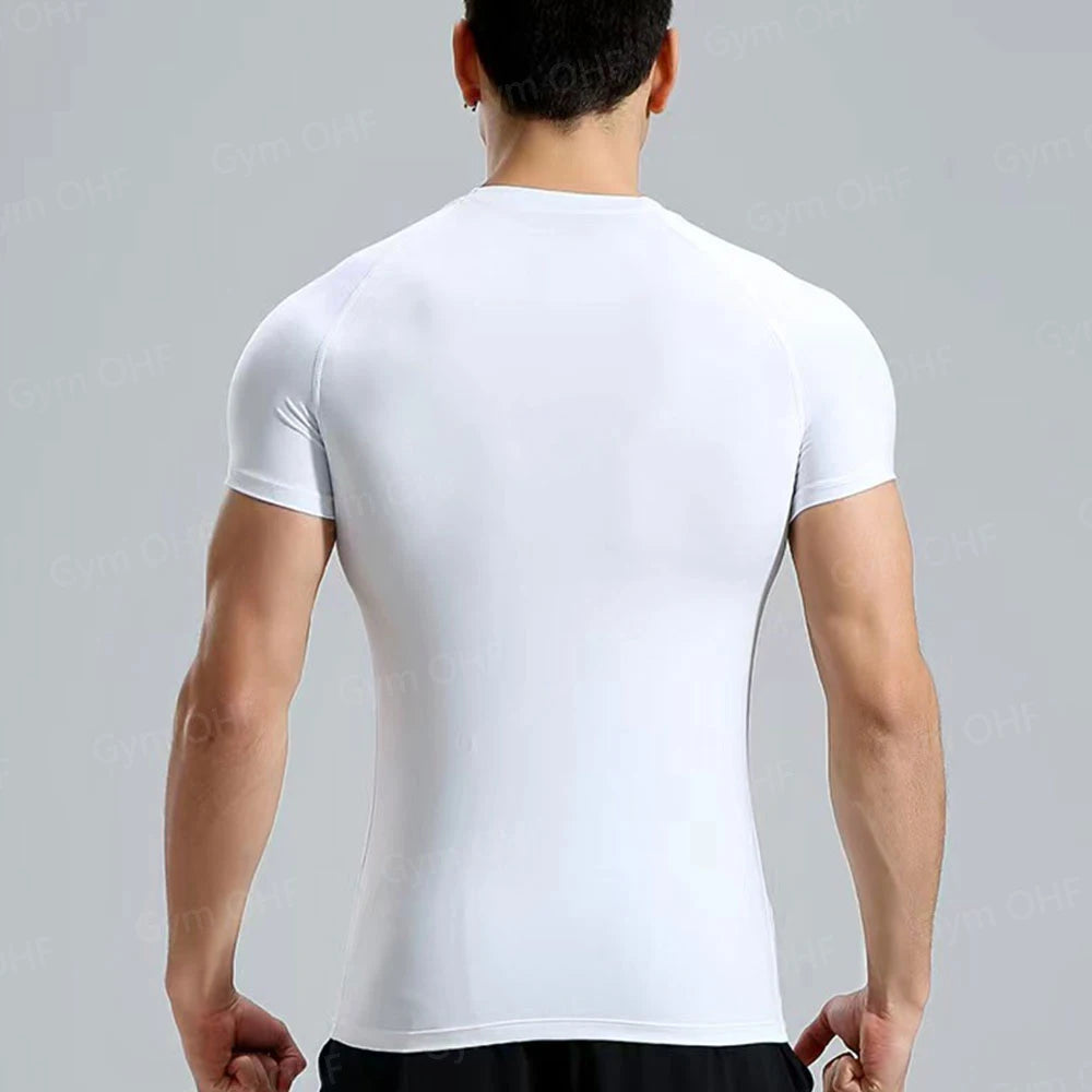 Men's "Heroic Spirit" Anime 2-in-1 Fitness Set – Compression Tee & Double-Deck Shorts