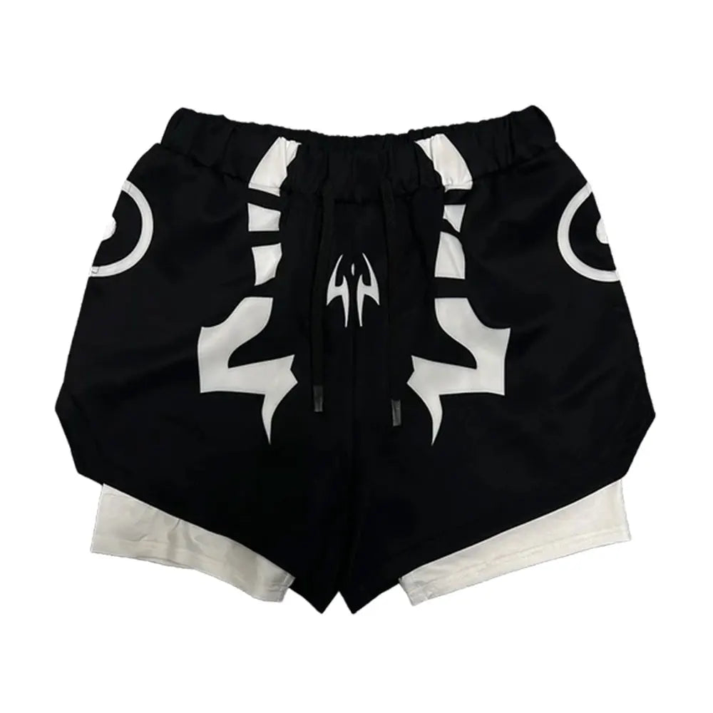 Men's "Jujutsu Kaisen" 3D Compression Set – Premium Gym Shirt & Training Shorts