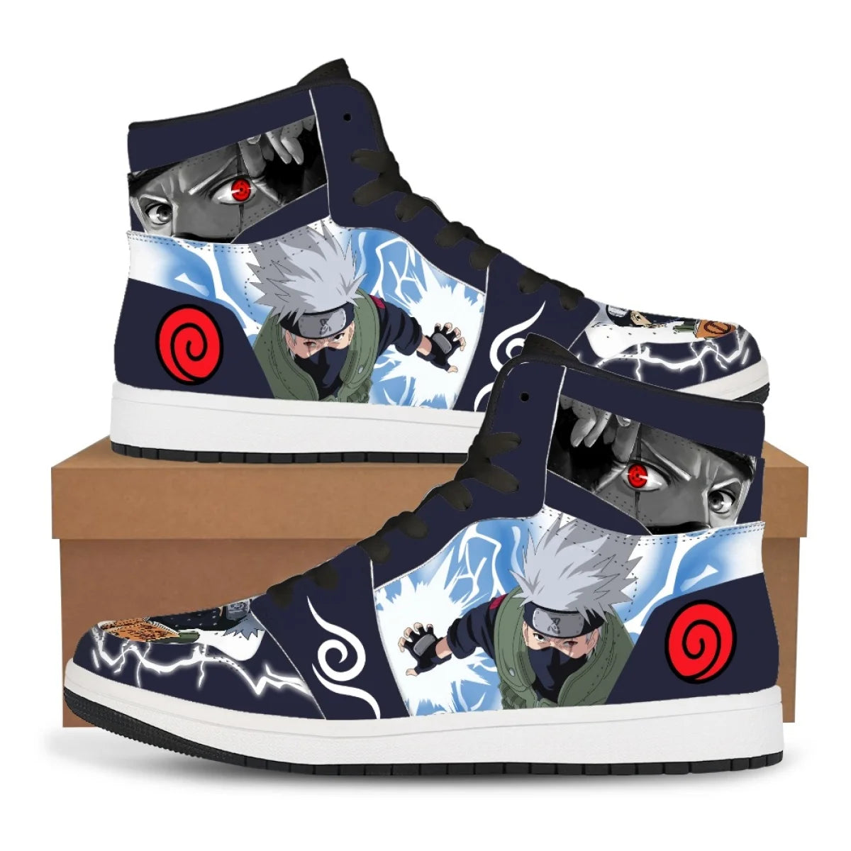 Official Bandai "Naruto: Itachi Akatsuki" Sneakers – Premium Flannel Anime Casual Shoes