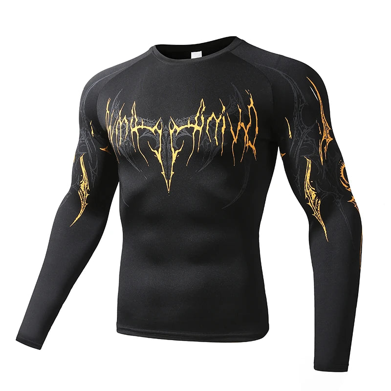 Men's "Aesthetic Fit" Compression Long Sleeve – Premium Skinny Casual T-Shirt