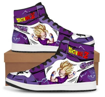 Official Bandai "Dragon Ball Z: Son Goku" High-Top Sneakers – Premium Saiyajin Style Basketball Shoes