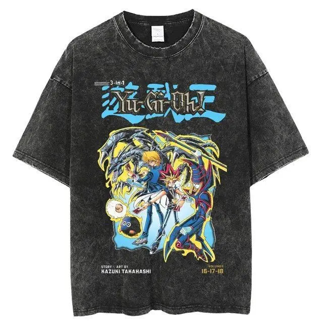 Official Bandai Yu-Gi-Oh! "Dark Magician" T-Shirt – Premium Manga Vol. 19-21 Graphic Tee