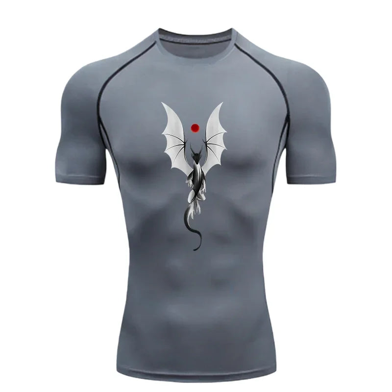 Men's "Patriot Skull" Compression Shirt – Premium 2026 Quick-Dry Tactical Gym Tee