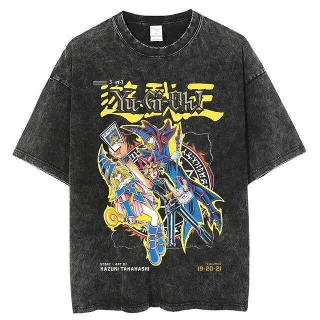 Official Bandai Yu-Gi-Oh! "Dark Magician" T-Shirt – Premium Manga Vol. 19-21 Graphic Tee