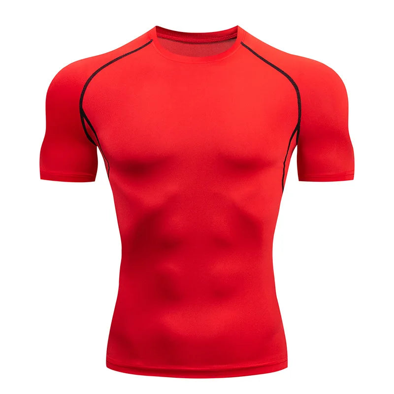 Men's "Dark Knight" Compression Shirt – Premium Bat-Graphic Athletic Tee for Gym & Running