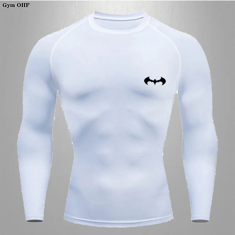 Men's "Elite Performance" Compression Long Sleeve – Premium Rash Guard for Gym, BJJ & Running