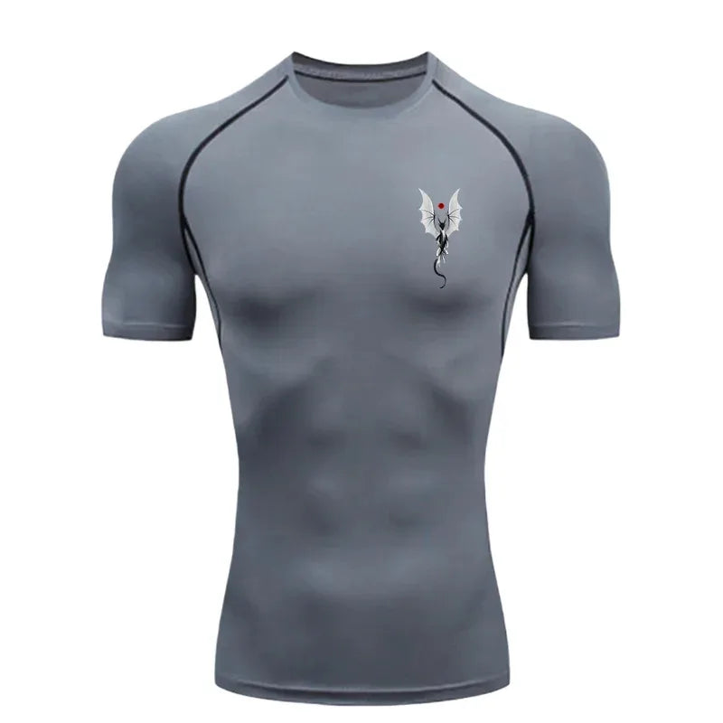 Men's "Patriot Skull" Compression Shirt – Premium 2026 Quick-Dry Tactical Gym Tee