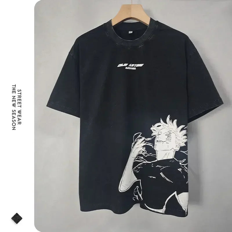 Official Jujutsu Kaisen "Choso" Retro Black T-Shirt – Premium 100% Cotton Washed Tee