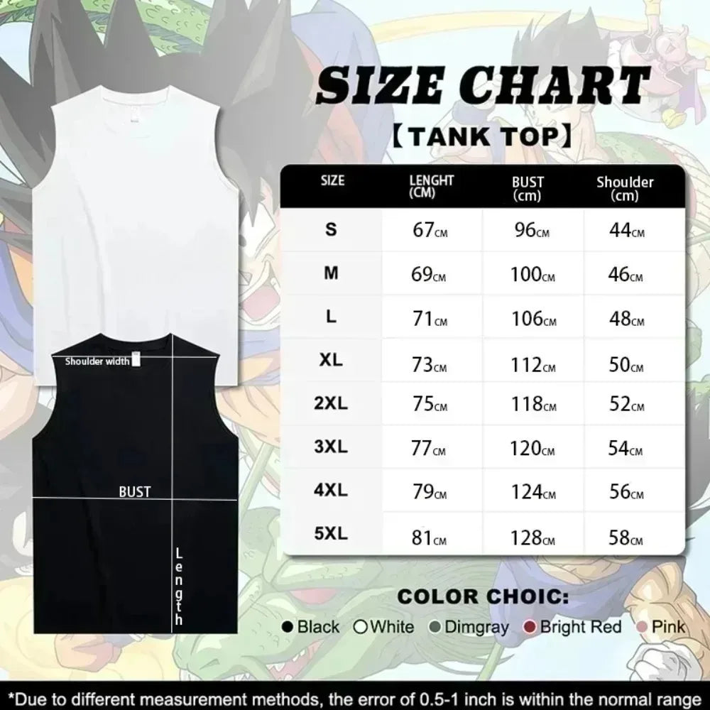 Official Goku "Ins Style" Oversized Tank Top – Premium Loose Fit Anime Vest