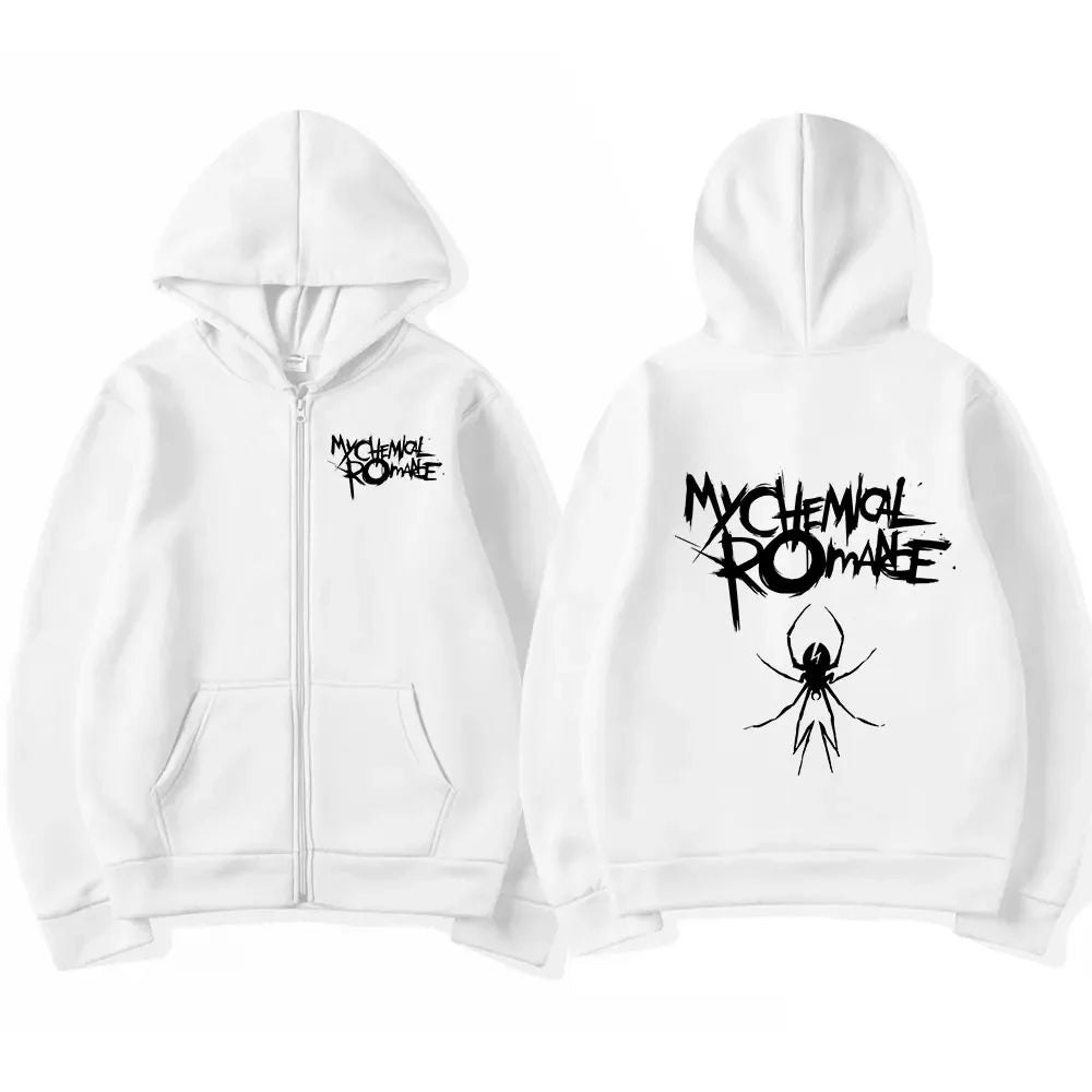 Official My Chemical Romance "The Black Parade" Zip-Up Hoodie – Premium MCR Punk Emo Sweatshirt