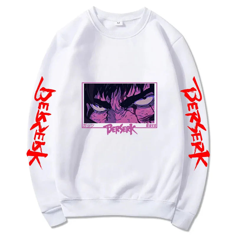 Official Berserk "Guts" Graphic Crewneck – Premium Harajuku Style Anime Sweatshirt