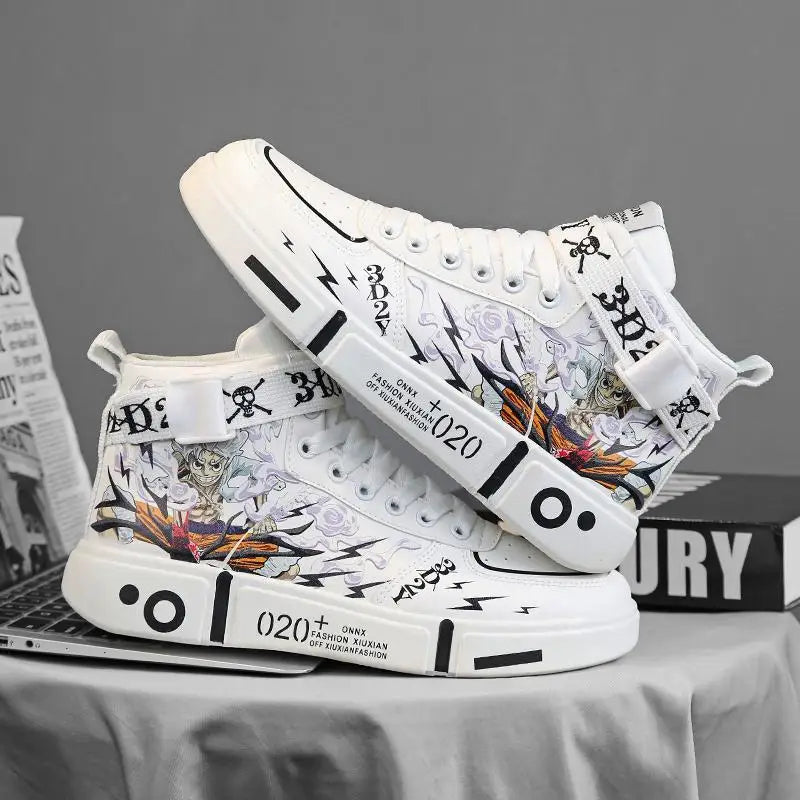 Official Bandai "Second Edition" Anime Sneakers – Premium PVC High-Top Cosplay & Streetwear Shoes