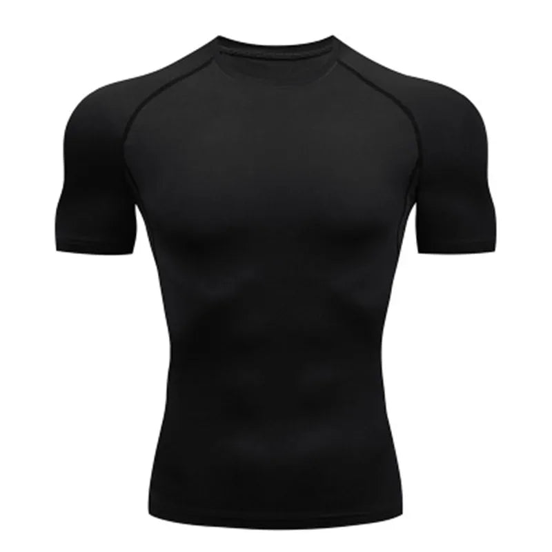 Men's "Dark Knight" Compression Shirt – Premium Bat-Graphic Athletic Tee for Gym & Running