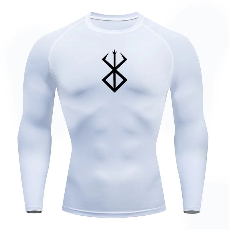 Men's "Pro-Fit" Compression Long Sleeve – Premium Rash Guard for BJJ, MMA & Gym