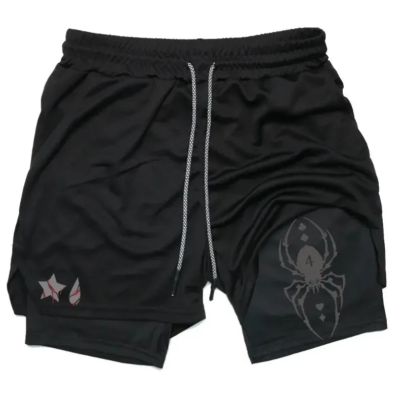 Official Hunter x Hunter 2-in-1 Performance Shorts – Premium Gym Shorts with Pockets