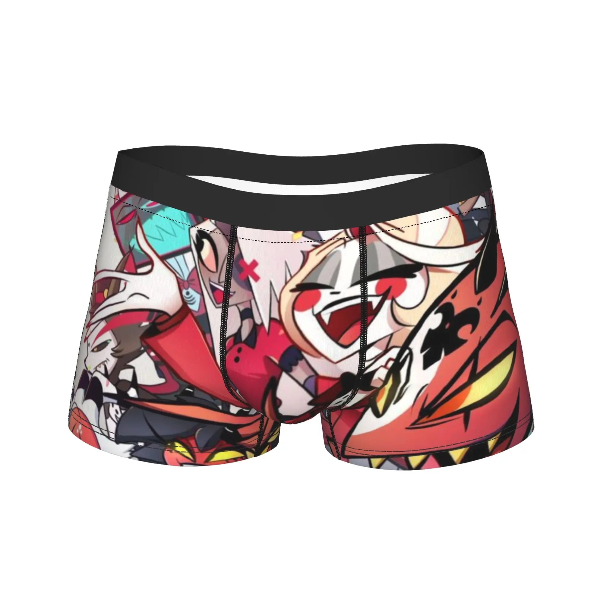 Men's "Hazbin Hotel" Boxer Shorts – Alastor & Vox Cozy Anime Underwear