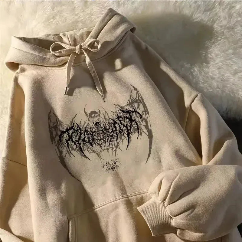 Official 2025 "Gothic Skull" Graphic Hoodie – Premium Punk Style Fashion Sweatshirt