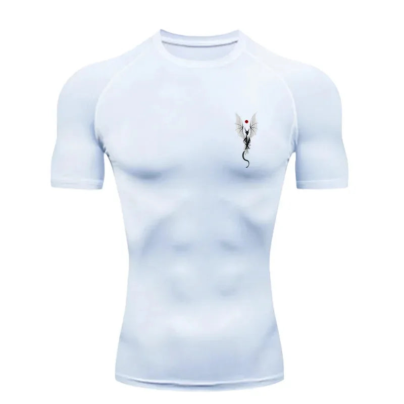 Men's "Patriot Skull" Compression Shirt – Premium 2026 Quick-Dry Tactical Gym Tee