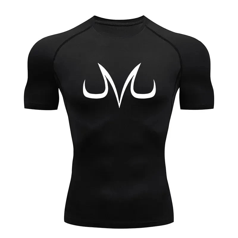 Men's "Anime Aesthetic" Compression Tee – Quick-Dry Summer Gym & Fitness Top
