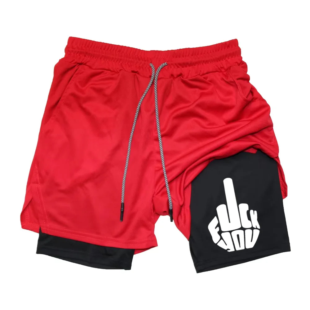 Official Berserk "Guts" 2-in-1 Mesh Shorts – Premium Quick-Dry Athletic Workout Shorts