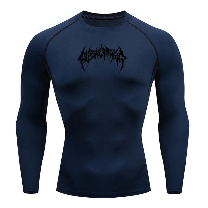 Men's "Pro-Fit" Compression Long Sleeve – Premium Rash Guard for BJJ, MMA & Gym