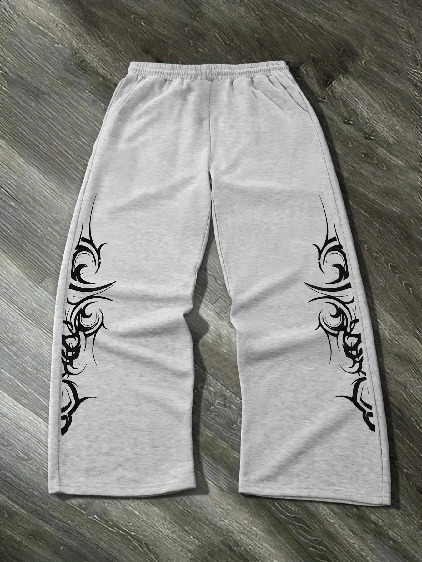 Men's "Dark Urban" Gothic Jogger Pants – Premium Straight-Leg Skinny Streetwear