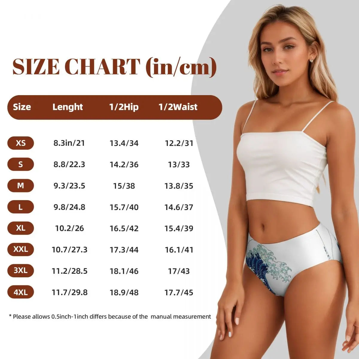 Official Hokusai "The Great Wave Off Kanagawa" Women's Briefs – Premium Japanese Art Underwear