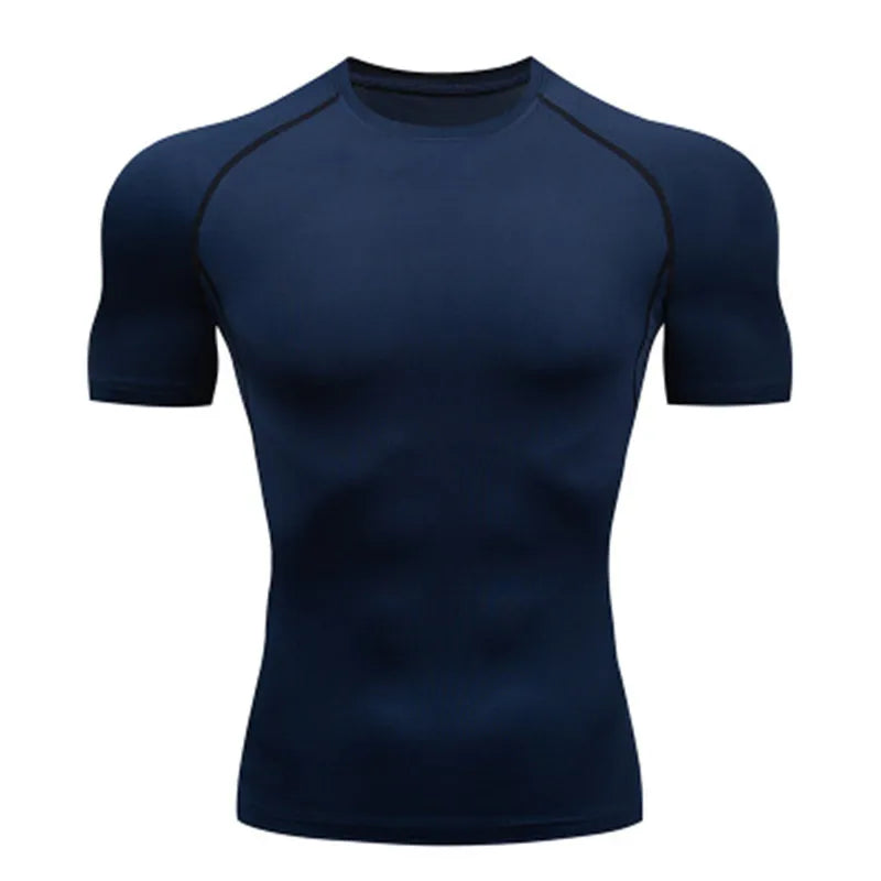 Men's "Dark Knight" Compression Shirt – Premium Bat-Graphic Athletic Tee for Gym & Running