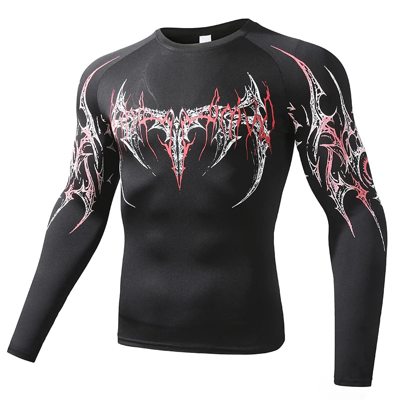 Men's "Aesthetic Fit" Compression Long Sleeve – Premium Skinny Casual T-Shirt