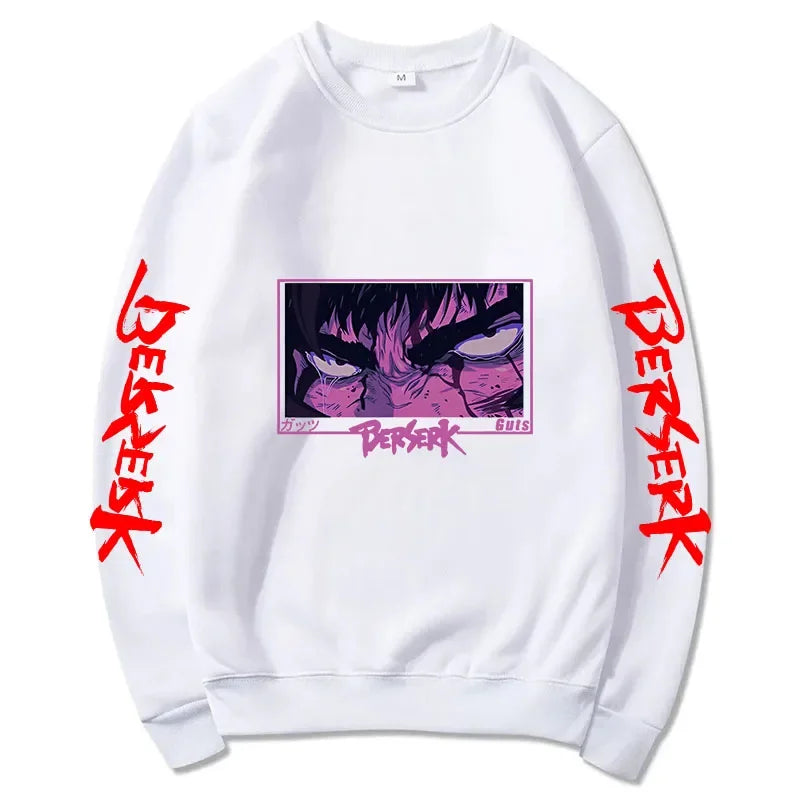 Official Berserk "Guts" Graphic Crewneck – Premium Harajuku Style Anime Sweatshirt