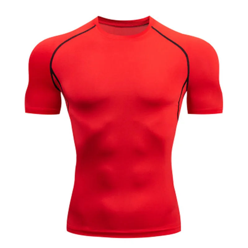 Men's "Dark Knight" Compression Shirt – Premium Bat-Graphic Athletic Tee for Gym & Running