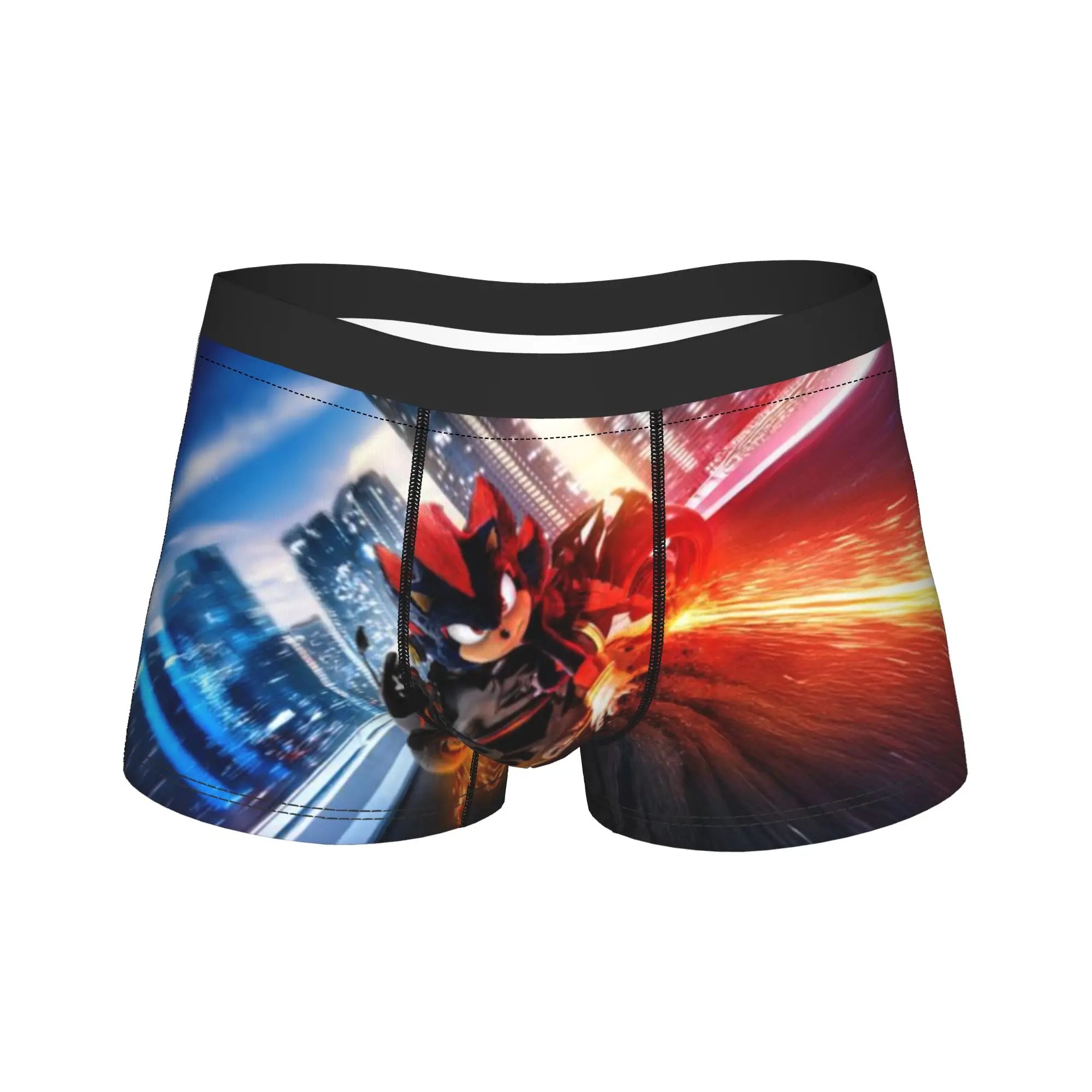 Official Sonic & Shadow Anime Boxer Briefs – Premium Breathable Men's Underwear
