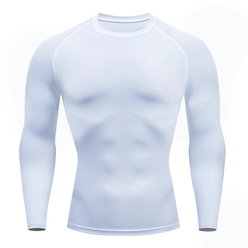 Men's "Pro-Fit" Compression Long Sleeve – Premium Rash Guard for BJJ, MMA & Gym