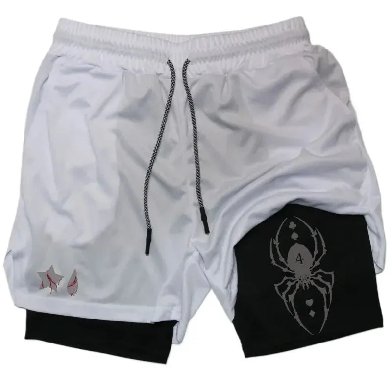 Official Hunter x Hunter 2-in-1 Performance Shorts – Premium Gym Shorts with Pockets