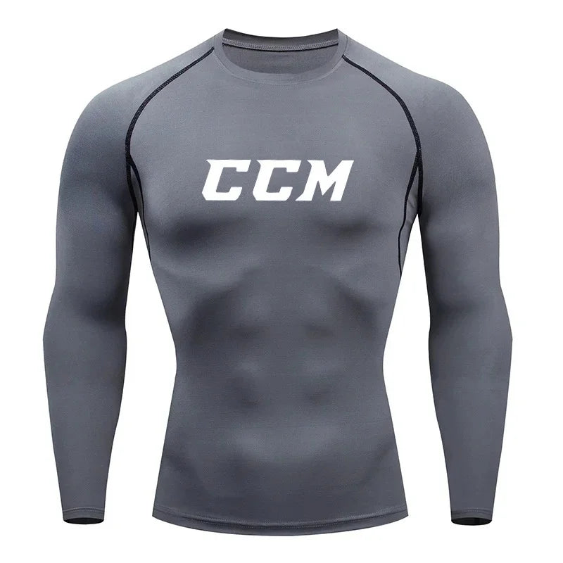 Men's "Performance Stretch" Compression Long Sleeve – Premium Gym & Running Base Layer