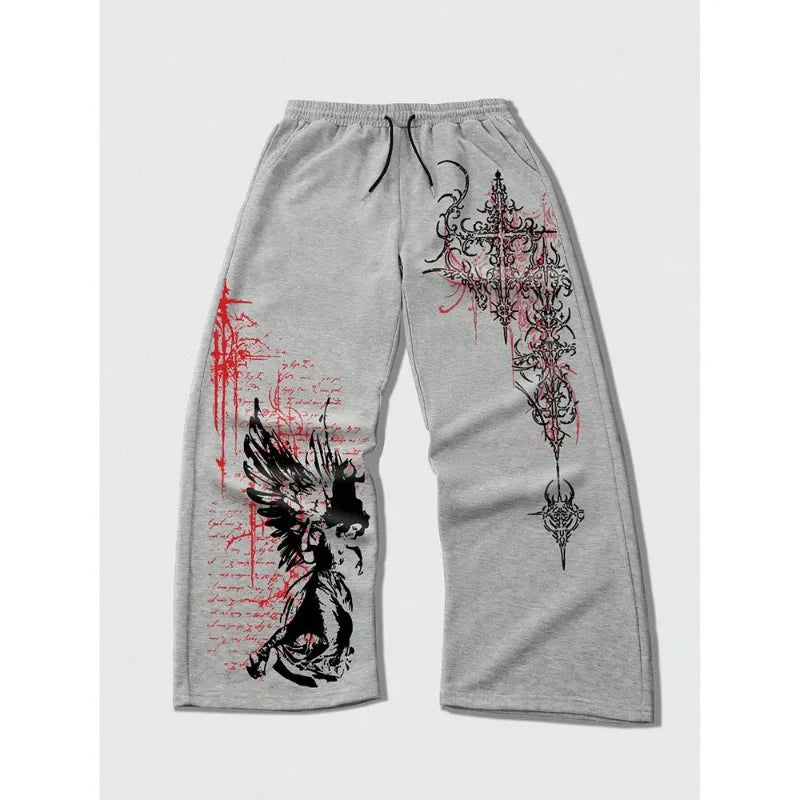 Men's "Hyper-Vivid" 3D Printed Sports Pants – Quick-Dry Performance & Party Joggers