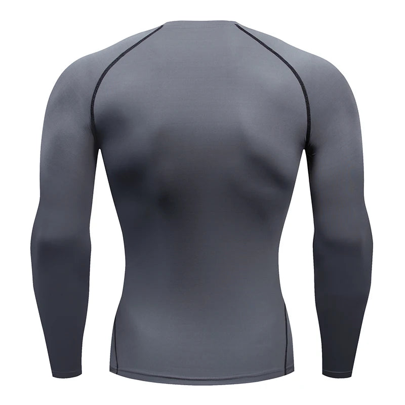 Men's "Pro-Fit" Compression Long Sleeve – Premium Rash Guard for BJJ, MMA & Gym