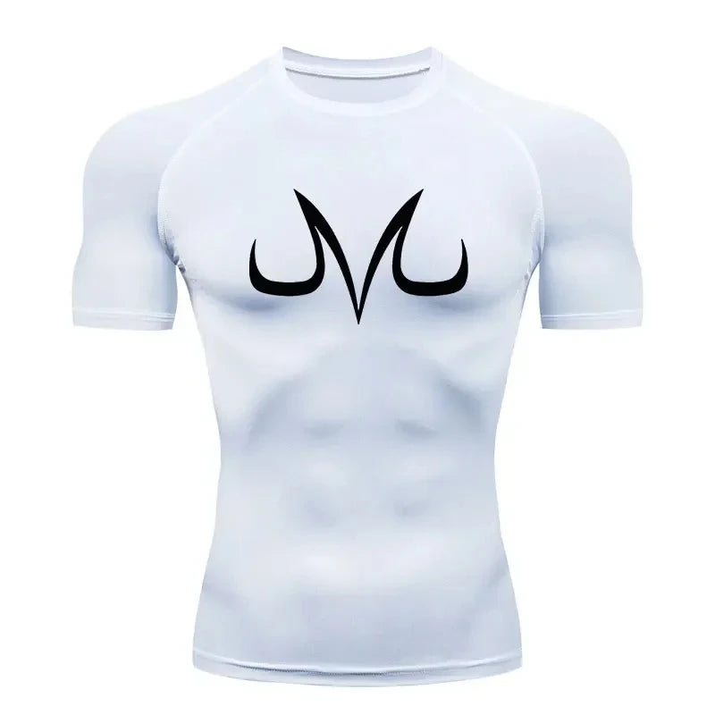 Men's "Anime Aesthetic" Compression Tee – Quick-Dry Summer Gym & Fitness Top