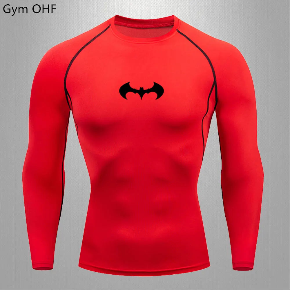 Men's "Elite Performance" Compression Long Sleeve – Premium Rash Guard for Gym, BJJ & Running