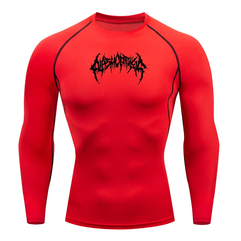 Men's "Pro-Fit" Compression Long Sleeve – Premium Rash Guard for BJJ, MMA & Gym