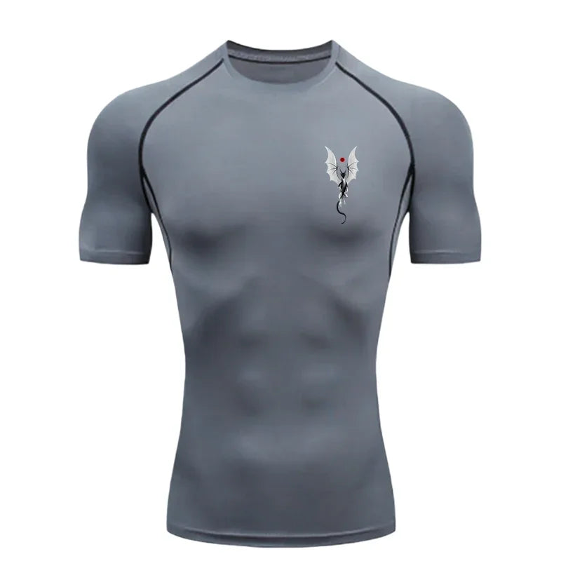 Men's "Patriot Skull" Compression Shirt – Premium 2026 Quick-Dry Tactical Gym Tee